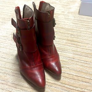 Free bird red boots